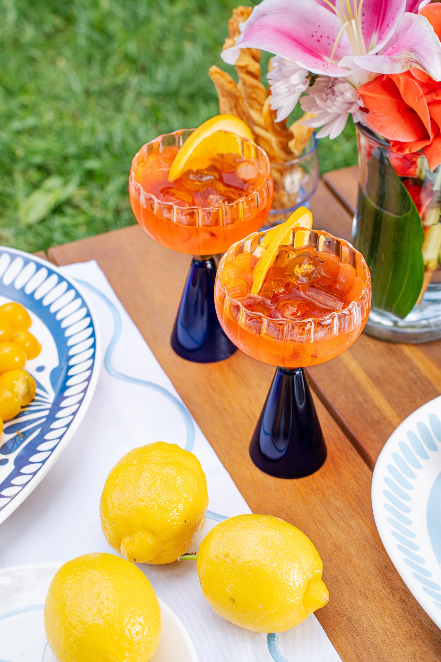 Aperitivo Wine Glasses (Navy)