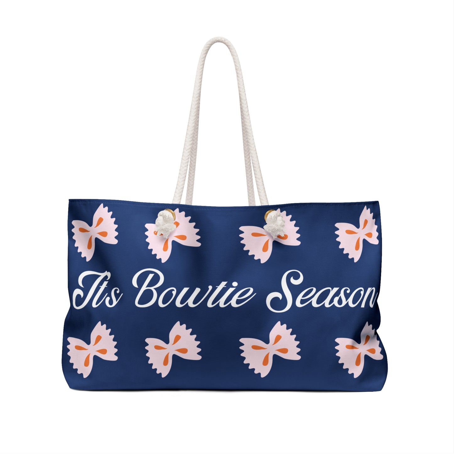 It's Bowtie Season Weekender Tote Bag