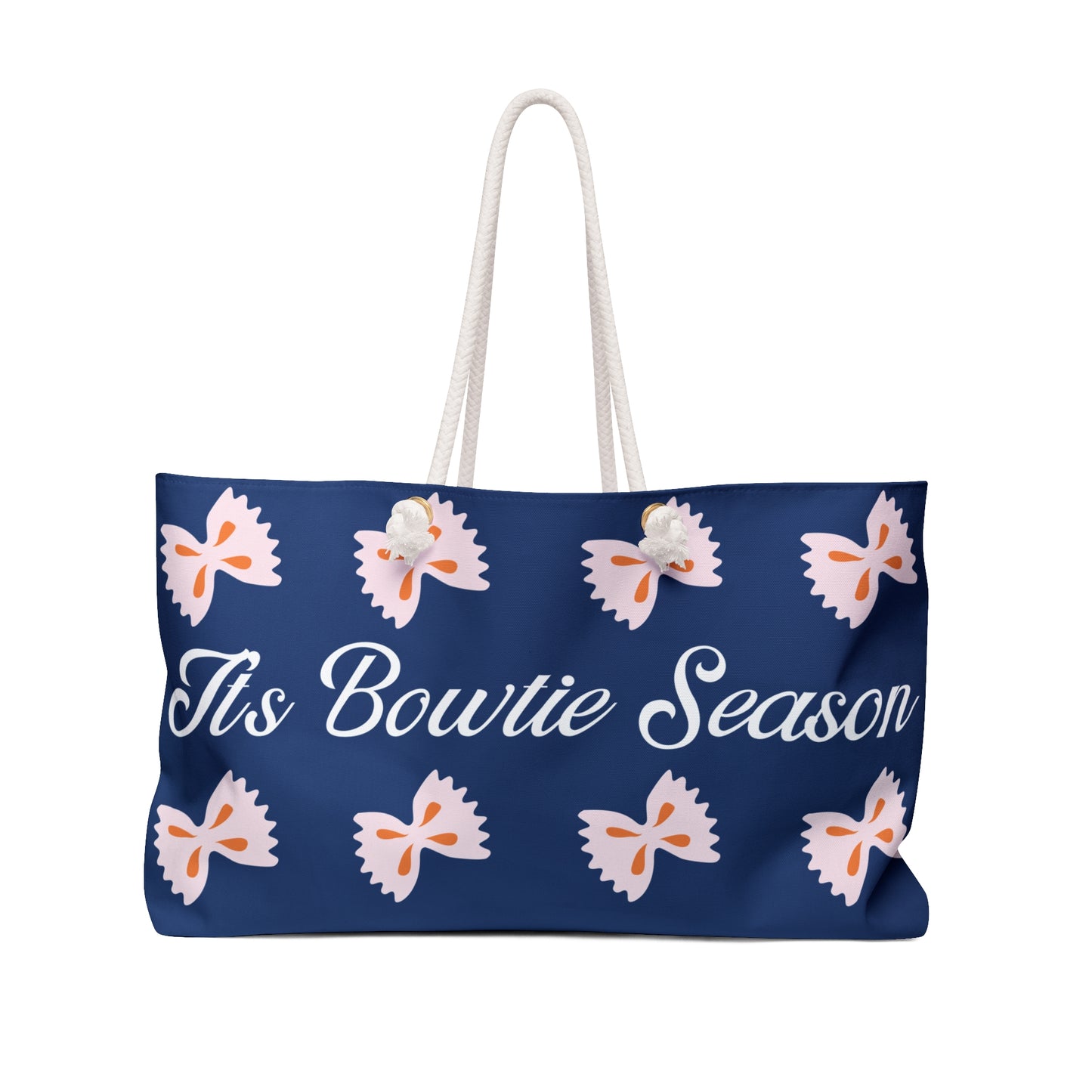 It's Bowtie Season Weekender Tote Bag