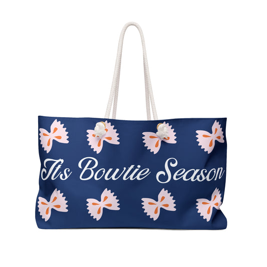 It's Bowtie Season Weekender Tote Bag