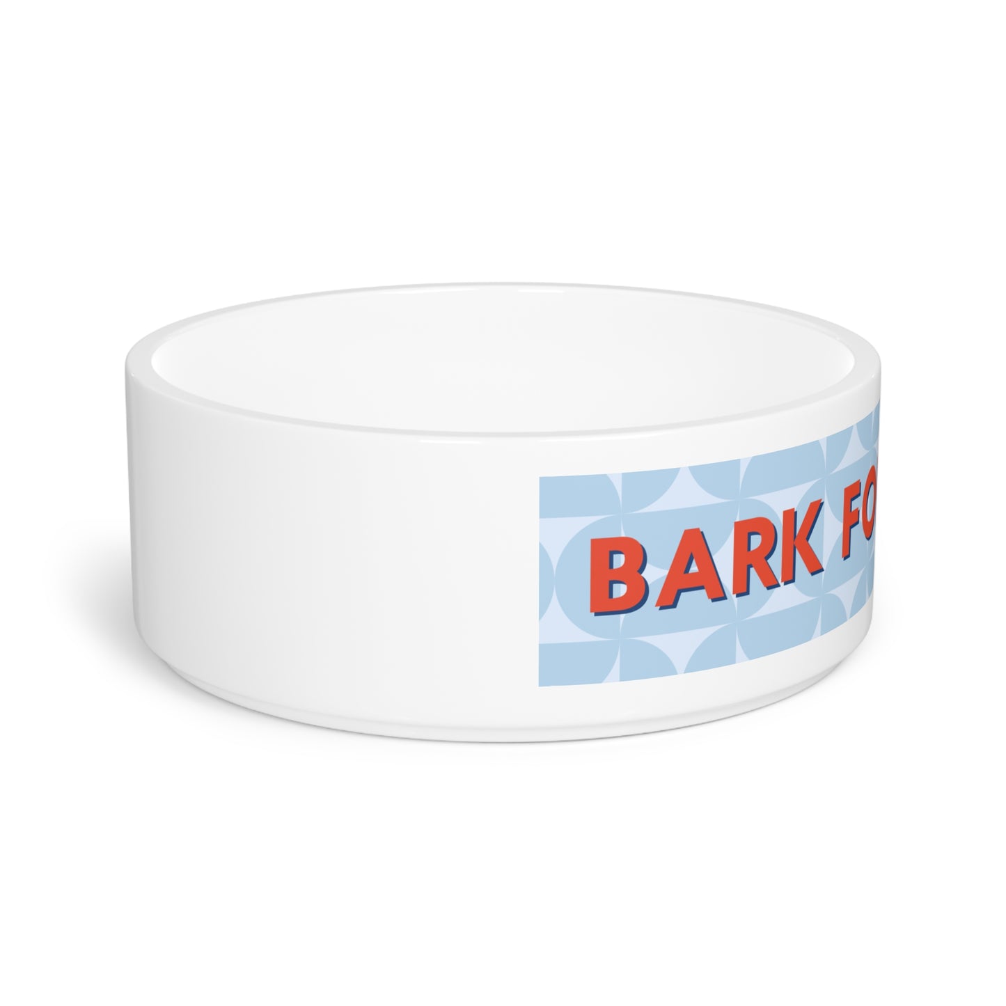 Bark for Bagels Pet Bowl - Blue