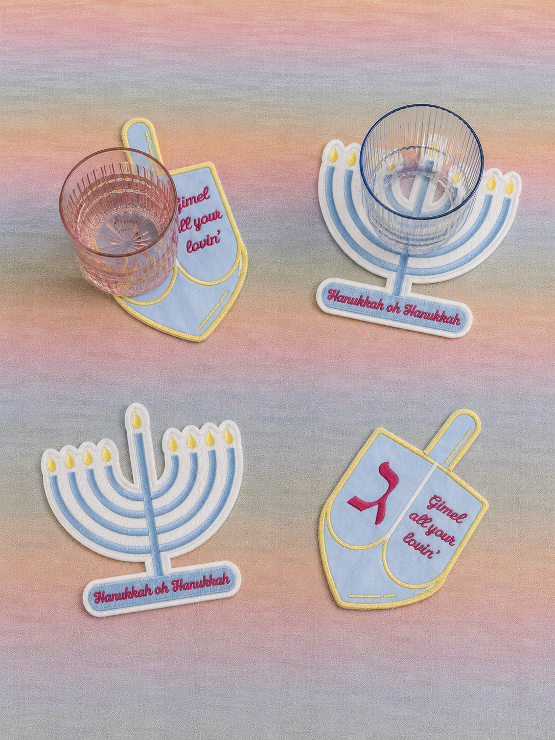 Preorder: Hanukkah Cocktail Napkins/Coasters