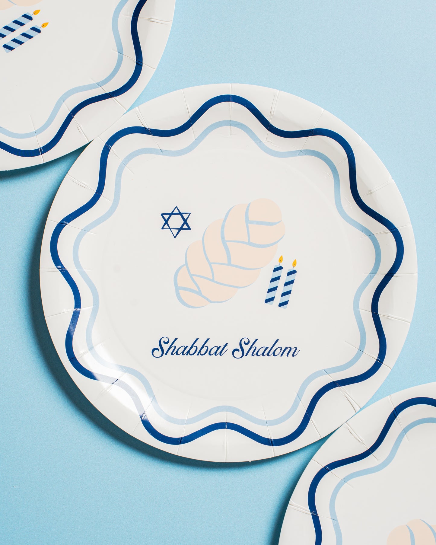 Shabbat Disposable Dinner Plates