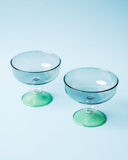 Green Glass Nosh Bowl