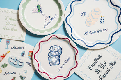 Shabbat Disposable Dinner Plates