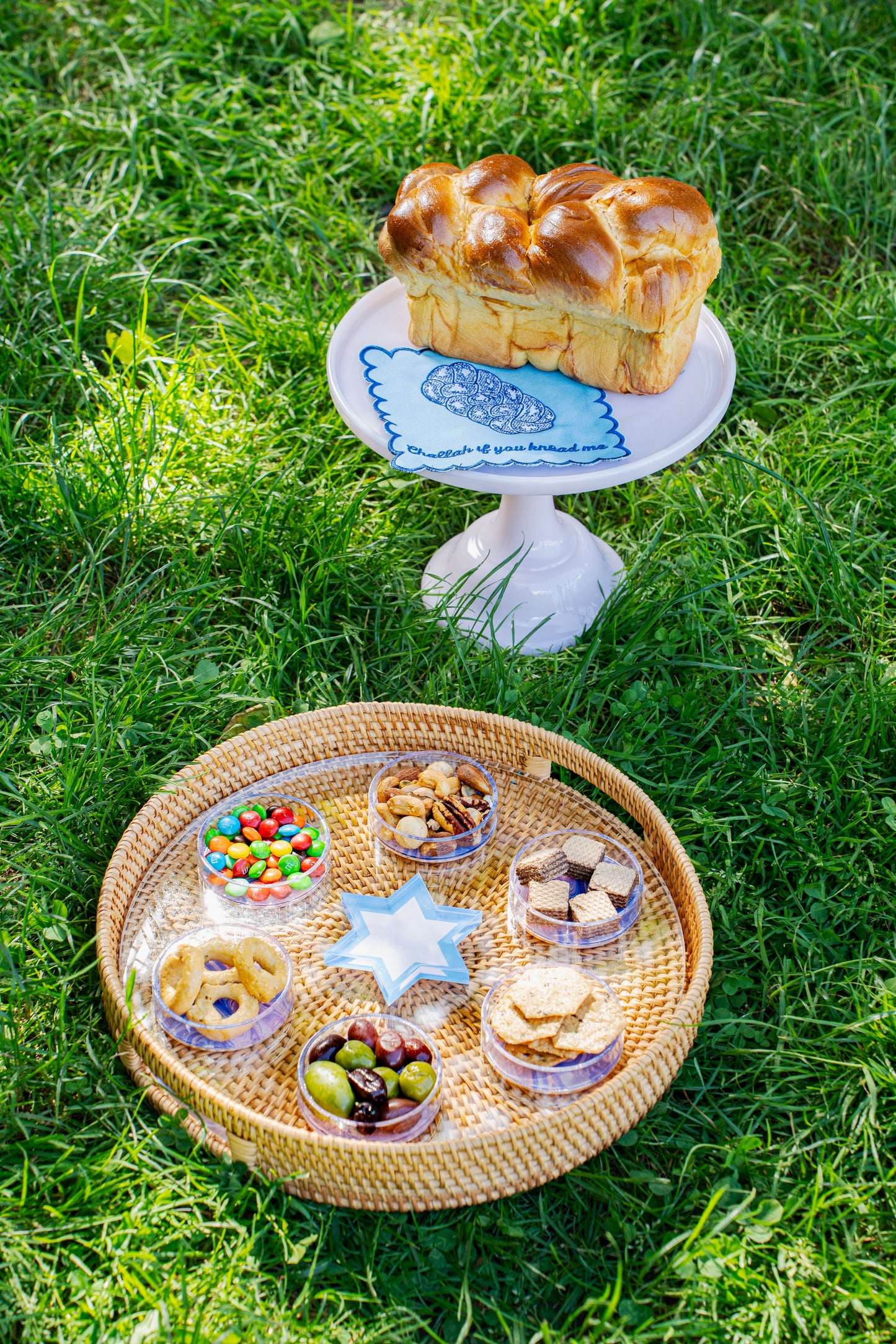 Strawberry Swirl Seder Plate/Holiday Platter