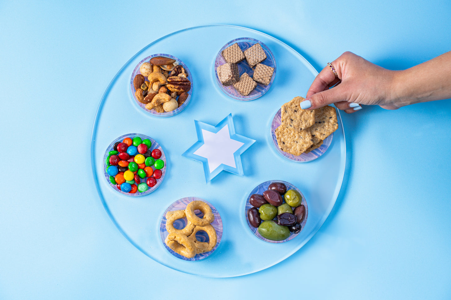 Strawberry Swirl Seder Plate/Holiday Platter