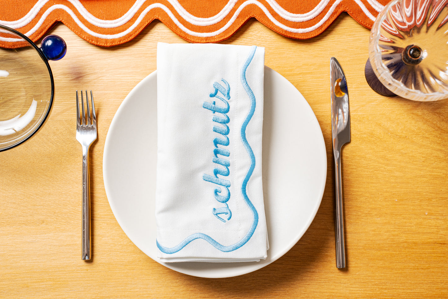 White Schmutz Dinner Napkins