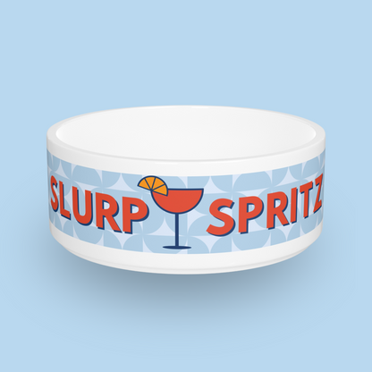 Slurp a Spritz Pet Bowl - Blue