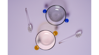 Glass Honey Bowl & Dipper