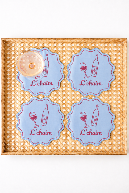 L'Chaim Cocktail Napkins/Coasters