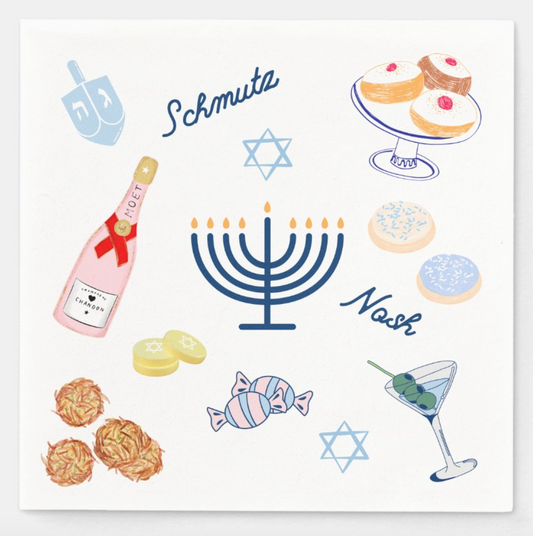 Hanukkah Party Disposable Napkins