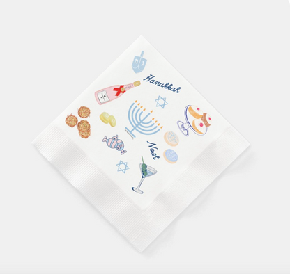 Hanukkah Party Disposable Napkins