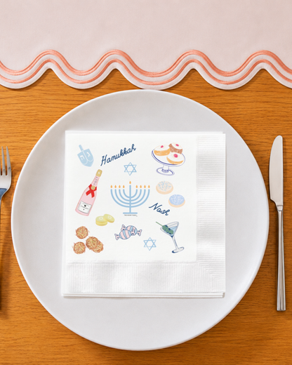 Hanukkah Party Disposable Napkins