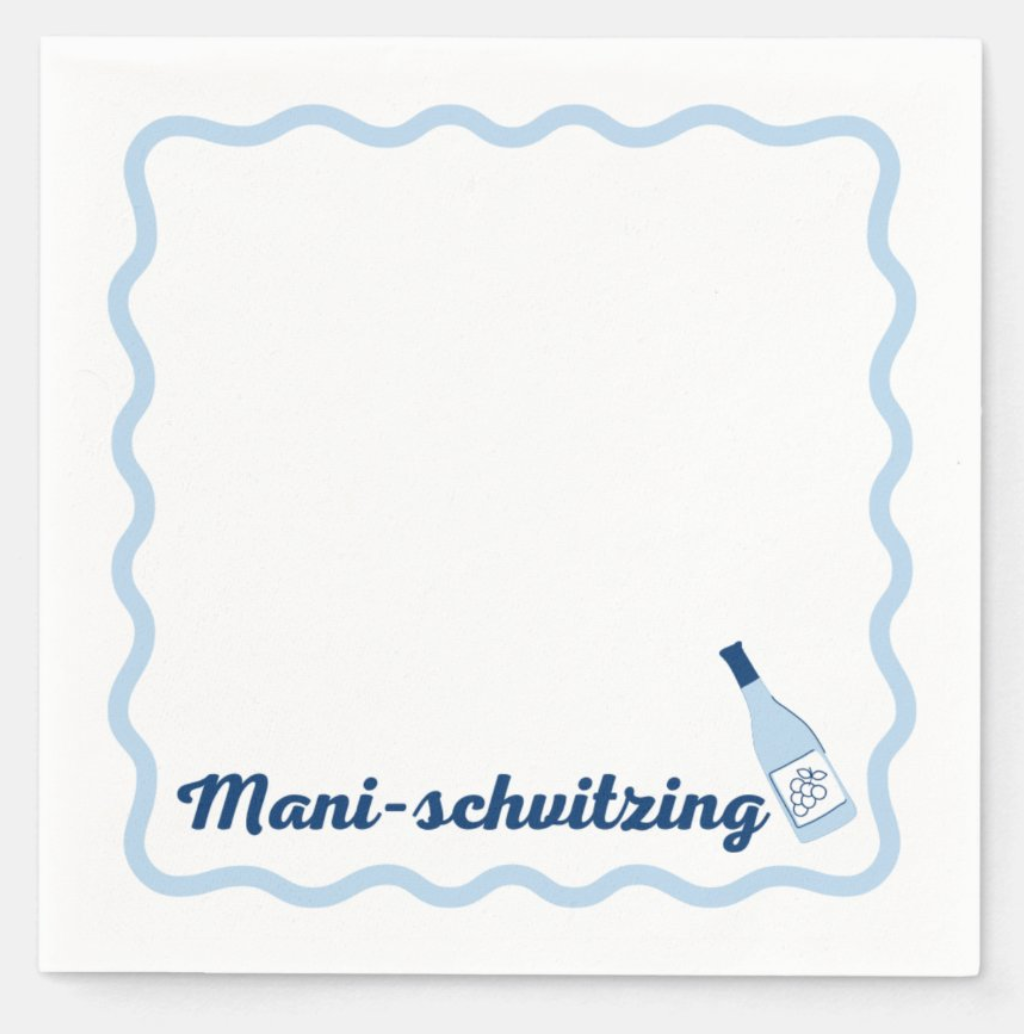 Mani-schvitzing Disposable Napkins