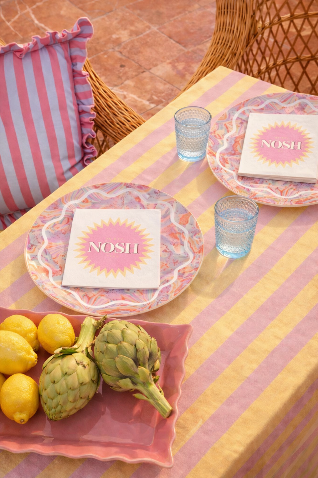 Yellow Nosh Disposable Napkins